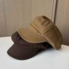 Spring and Autumn New Products Simple Letter Label Octagonal Hat Cap British Retro Newsboy Hat Men's and Women's Traveling Painter Hat