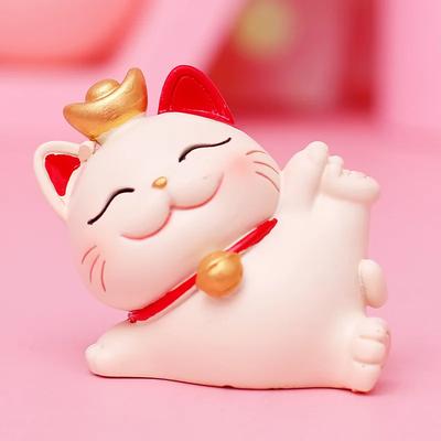  Sell Creative Gift New Zhaocai Lucky Cat Car Decoration Small Decoration Cake Decoration Center Console Decoration Car