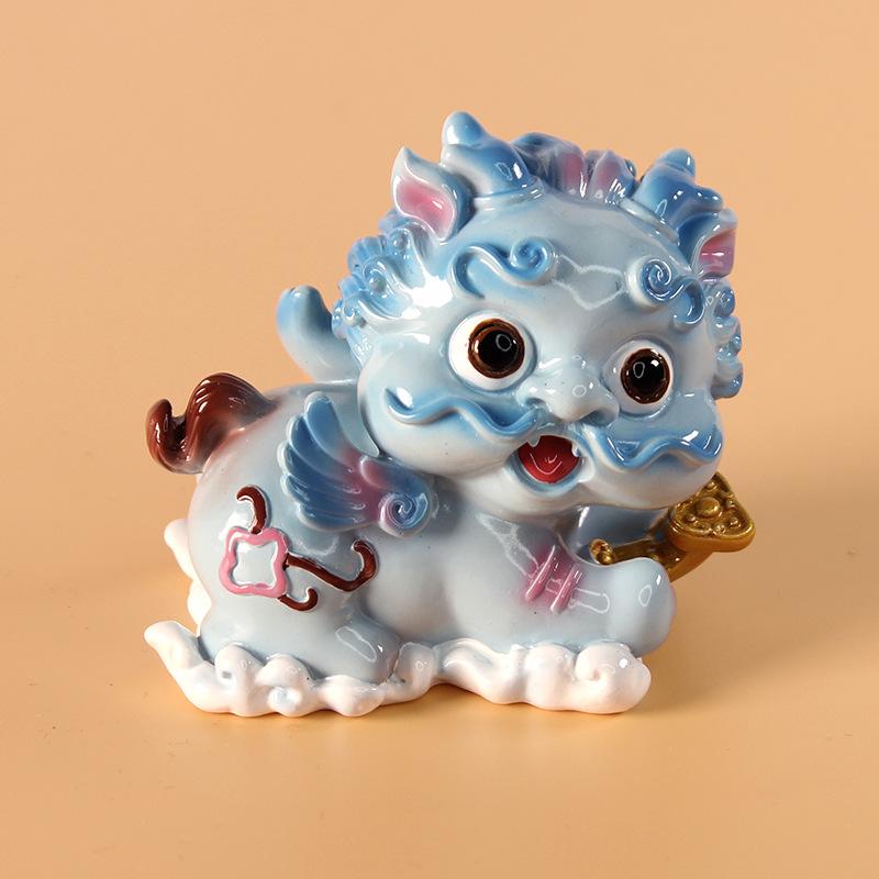 New Cute PI Xiu Resin Handicraft Ornaments, Personalized Craft Gifts, Home Ornaments and Car Decorations