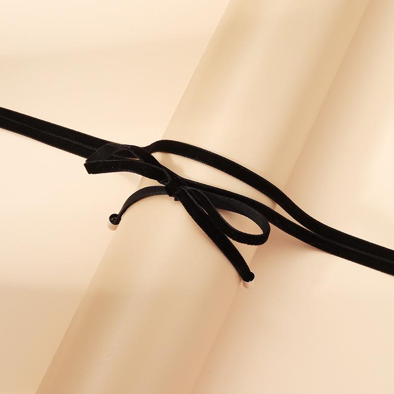 Europäischer und amerikanischer Schmuck gotische Halskette Choker Kragen ins Schleifenanhänger Schlüsselbein Kette