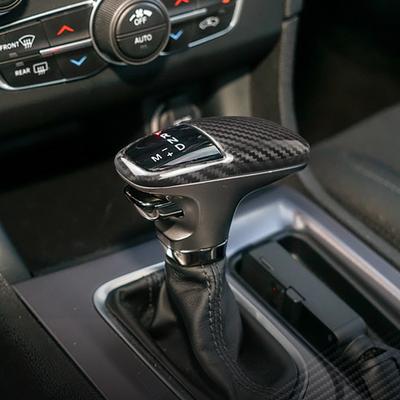 Carbon Fiber Pattern Car Gear Head Decorative Shell Cover for Dodge Challenger Charger SRT 2015 2016 2017