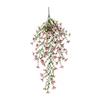 1/2/3/6Pcs Hanging Artificial Violet Flower UV Resistant Realistic Fake Flower Wedding Party Indoor Outdoor Garden Wall Hanging Faux Flower Decoration