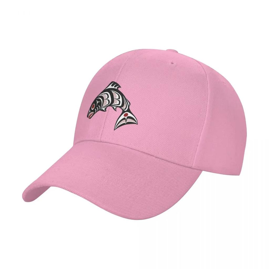 Northwest Pacific coast Haida art Salmon Baseball Cap foam party Hat Sun Cap GirlS Hats Mens