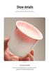 Elegant Crystalline Glaze Ceramic Teacup Set with Coaster - High-Grade Gongfu Tea Brewing & Tasting Cup