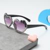 Peach Heart Sunglasses: Stylish, Color Block Sun Protection for Boys and Girls