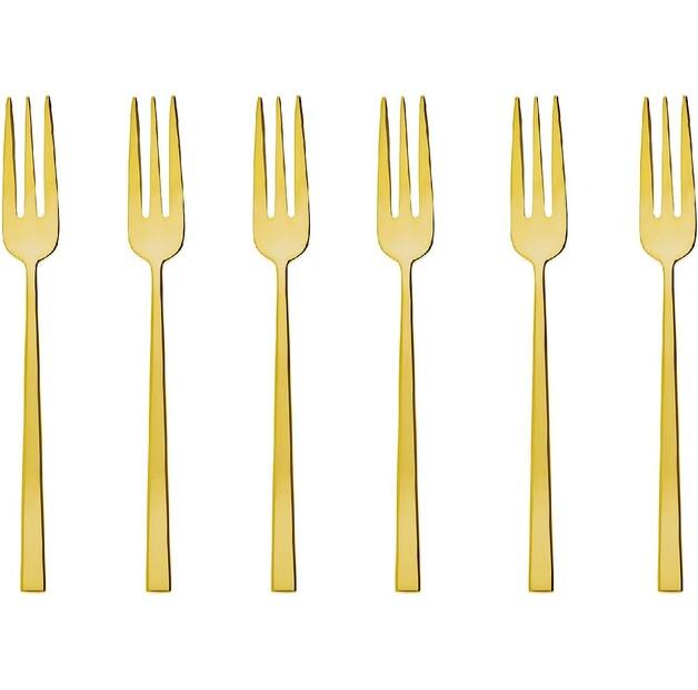 

Набор вилок для торта Sambonet Rock, PVD золото, 6 шт (52762GA5)