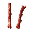 Squeaky Stick Dog Toy Durable Toy with Teeth-Cleaning TPR Chew Texture Realistic Branch Design Built-In Squeaker