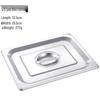 NHZHIW Stainless Steel Rectangular Gastronorm Food Pan with Lid