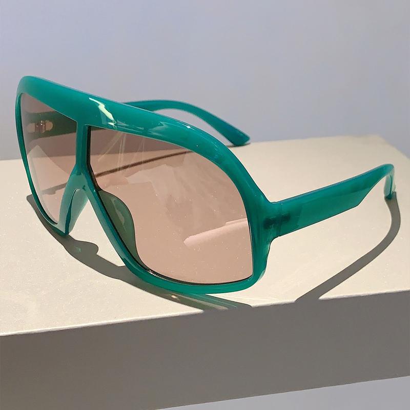 

KAMMPT Oversized Monoblock Sunglasses 2023 New Candy Color Outdoor Goggle Eyewear Stylish Trendy UV400 Protection Women Shades without case