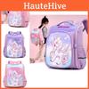 Adorable Cartoon Backpack For Elementary School Girls Large Capacity Oxford Material