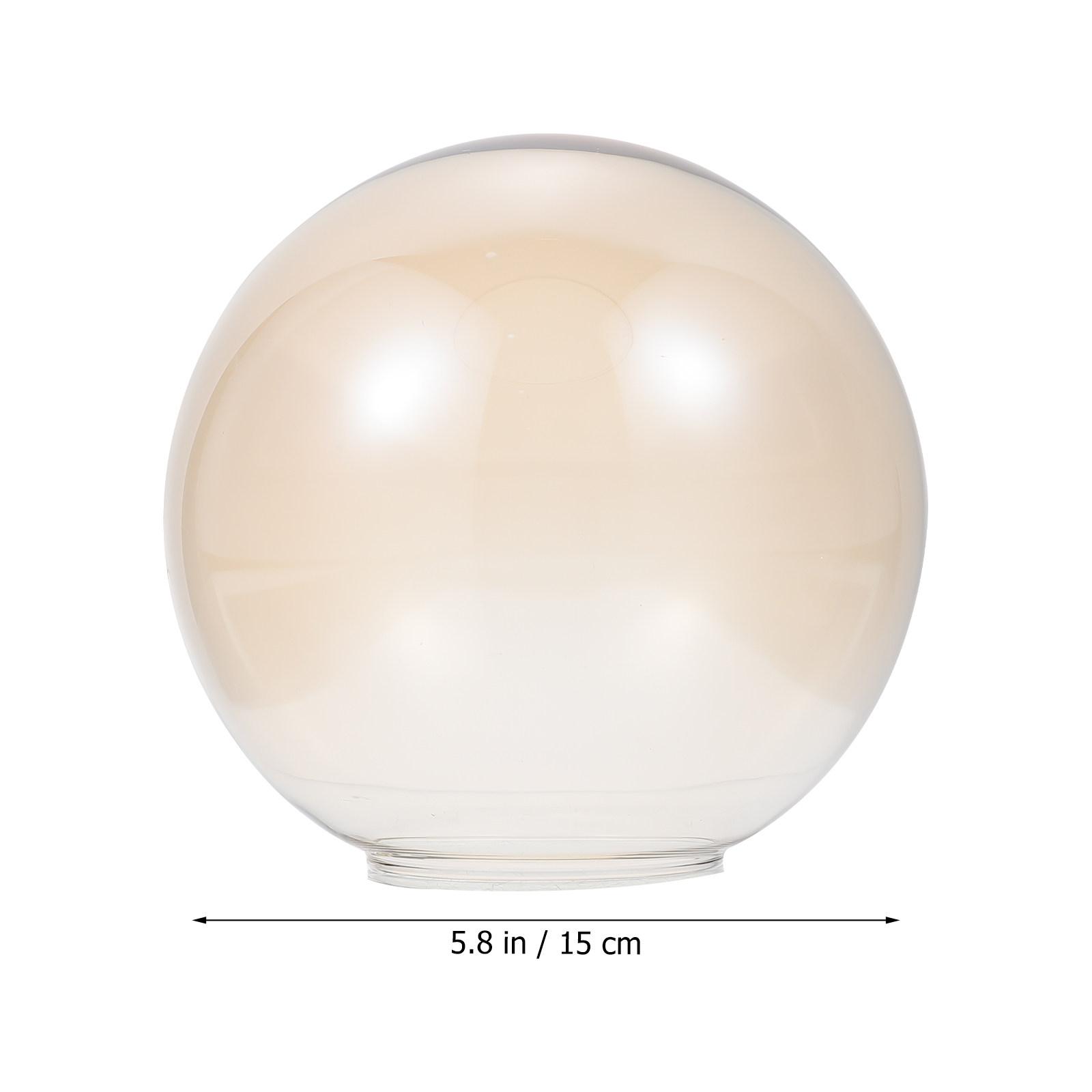 

1Pcs Reusable Glass Lampshade Light Cover Table Floor Bedside Lamp Decorative Lamp Accessory Lampshade Decor Light Cover світло-коричневого кольору