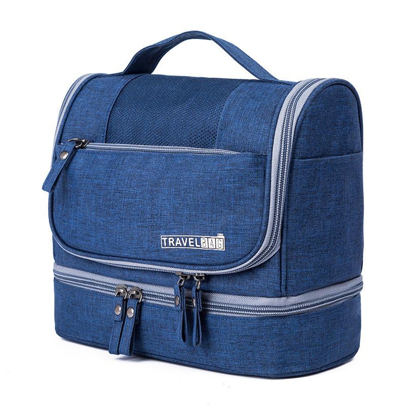 Travel Toiletry Organizer With Waterproof Dry Wet Separation For Home And Vacation Use