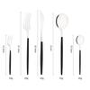 Hive Mind 30-Piece Nordic-Style Cutlery Assortment Set for 6, Includes Spoons, Forks, and Knives, Suitable for Restaurants and Home Use, Dishwasher Sa