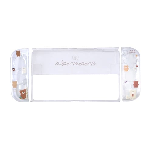 Allone Separate clear case for Switch organic EL #Unipo Q-LiA Fluffy 23.5 x 1.5 x 10cm Protects from scratches and dirt Compatible with Switch organic
