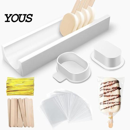 Non-stick Mold Popsicle Set, Easy DIY Shaping And Decorating Mold, Birthday Dessert Kit Reusable Kitchen Gadgets, for Homemade Cake Pops Baking