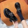 British style women's 2025 new spring and autumn popular square heels children's super fire black EVA fisherman shoes