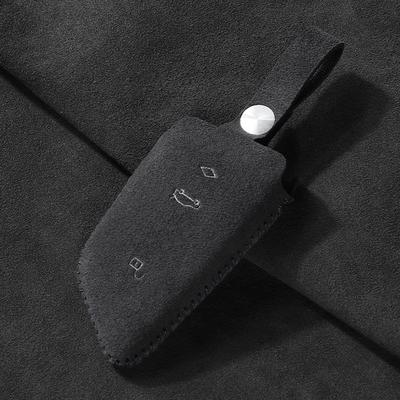Suede Car Key Case Cover for BMW X1 X3 X4 X5 F15 X6 F16 G30 7Series G11 F48 F39 520 525 G20 118i 218i 320i Made of Accessories