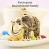 Elephant Keychain Electroplate Retro Keychain Good Luck Environmental Friendly Elephant Key Chain Cute Keychain for Birthday