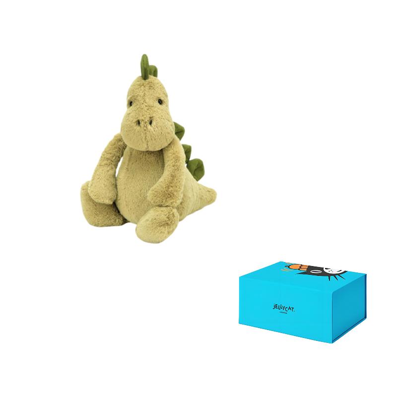 JELLYCAT Dinosaur Series Animal Shy Dinosaur Companion Green Doll Plush Figure 18cm/31cm/67cm/51cm/108cm Height