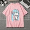 Adult Childrens Hatsune Miku Multiform Character Collage Cotton Subculture Personalized Tshirt Unisexs Shirts Women Tshirts