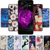 3D Prägung Hülle Für Poco F7 Pro Ultra Handyhülle F 7 Hülle Blumen Schwarzes Silikon Weiche Rückseite Für Xiaomi Redmi K80 Pro Hülle
