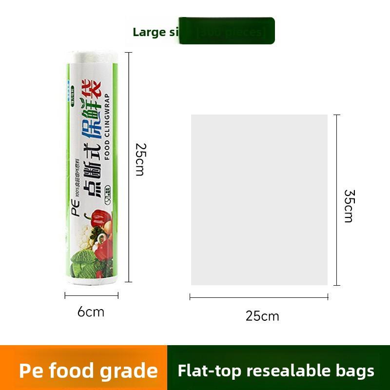 Large Economical Food Bags for Preservation, High-temperature Resistant Hand-tear Bags for Refrigerators, Thickened and Slightly Broken Type