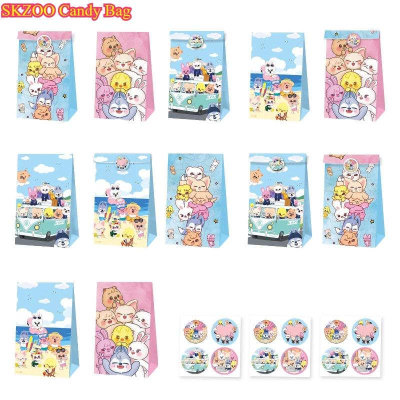 New Candy Paper Bag Birthday Party Gift Wrapping Popcorn Christmas Valentine Day Supplies SKZOO and S Entertaining Play Safe Kid Friendly Fun