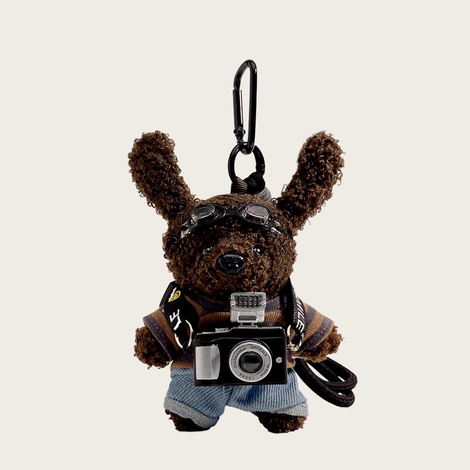 Майярд Уродливый Милый Камера Щенок Кукла Плюшевый Подвеска Мультяшный Милый Кукла Брелок Маленький Подарок Женский