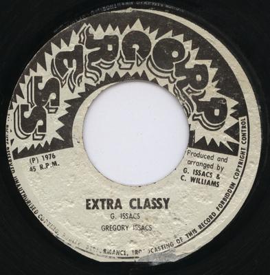 7-Zoll-Schallplatte GREGORY ISAACS Extra stilvoll KEINE Fortschritt 1976 Jamaika Reggae Ska Dub Gebraucht