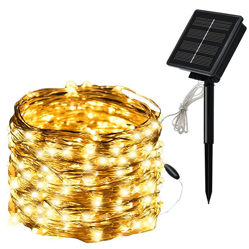 Remote Control Solar LED Outdoor String Lights