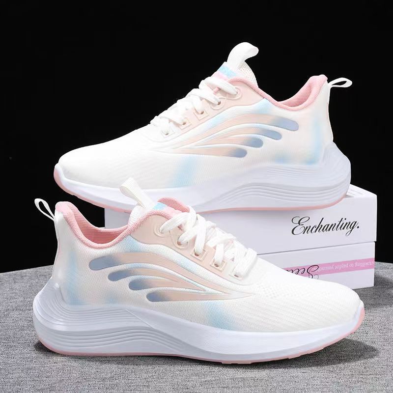 

New sports shoes fly-woven mesh platform dad shoes non-slip running shoes 36