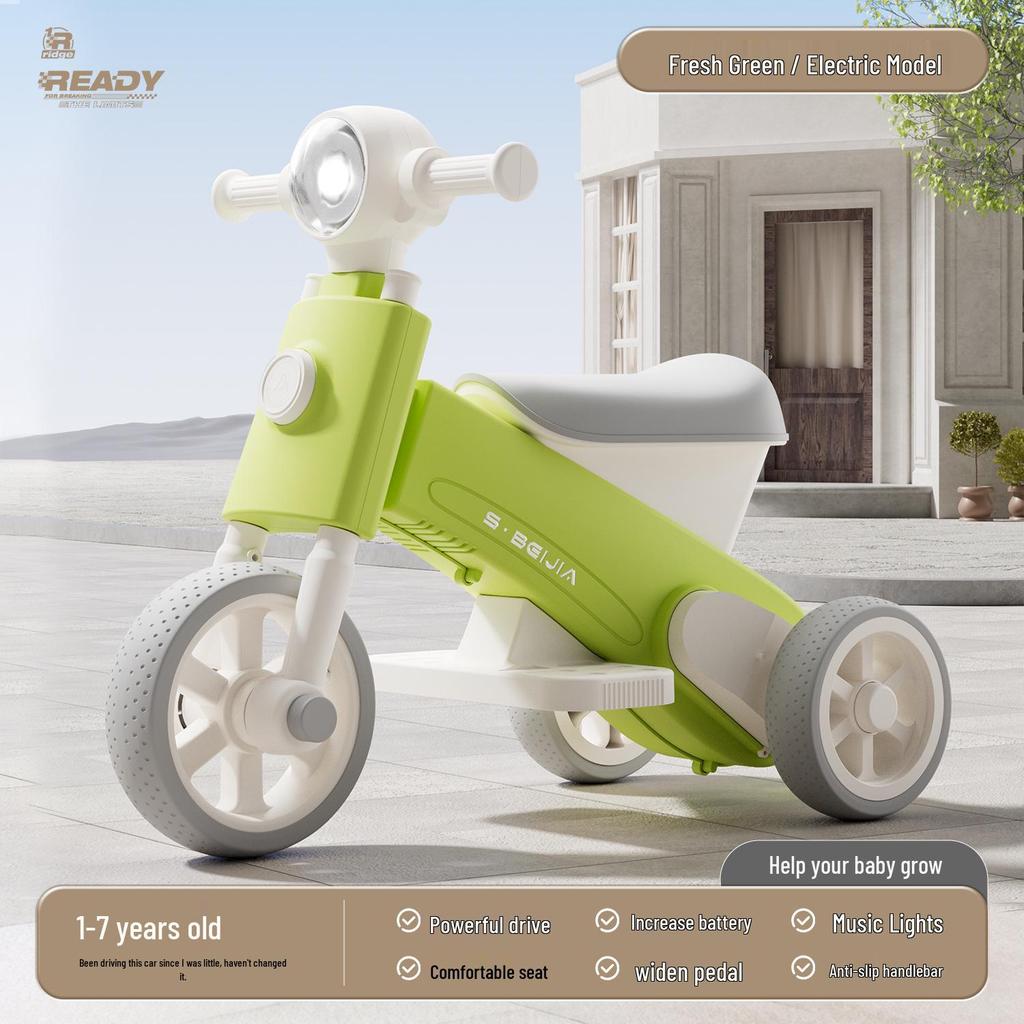 2025 Electric Balance Bike for Toddlers: 1-3 Years, Three-Wheeled, Entry-Level Scooter