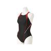 Mizuno Stream Ace Racing Medium Cut Open FINA Swimming Approved Women's Swimsuit, (Lace Back), N2MA0220, Color Red, Size Small, (International