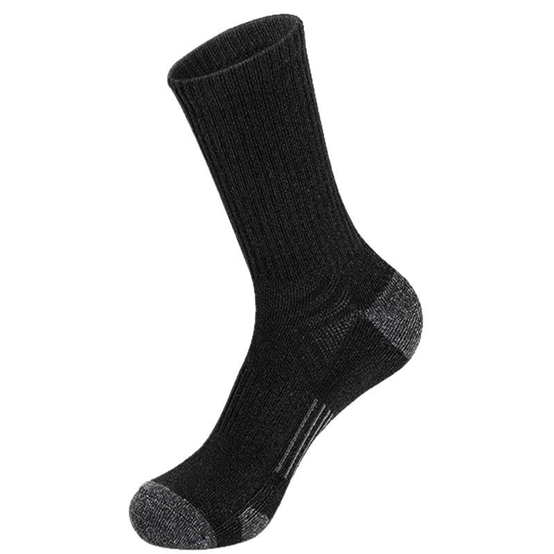 Men's Plus Size Mid-Calf Sports Socks, Black White Gray Color Block, Trendy and Versatile Casual Over-the-Knee Socks.