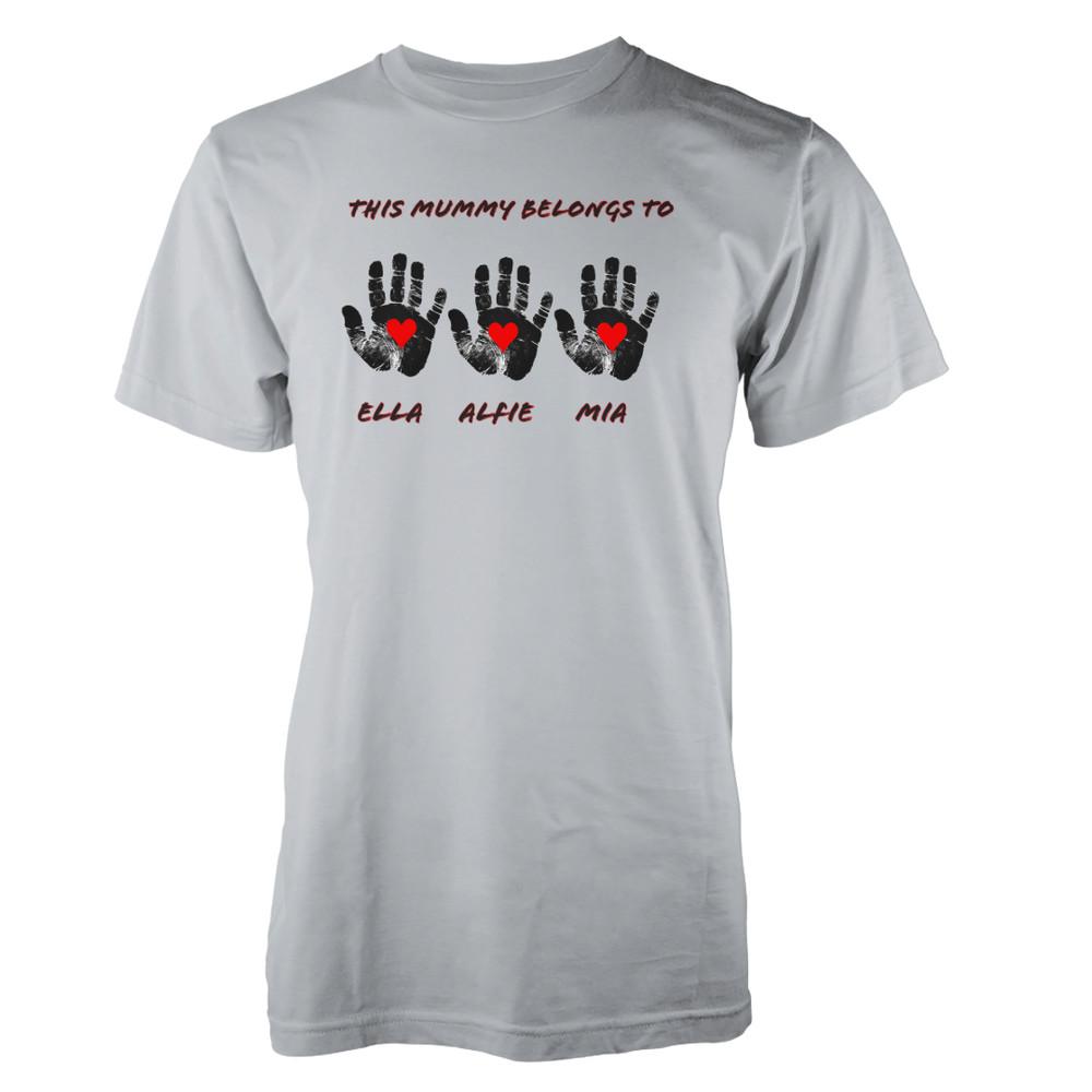 

This Mummy Belongs To Custom Muma T-Shirt, Personalised Tee, Mother Merc New mum L