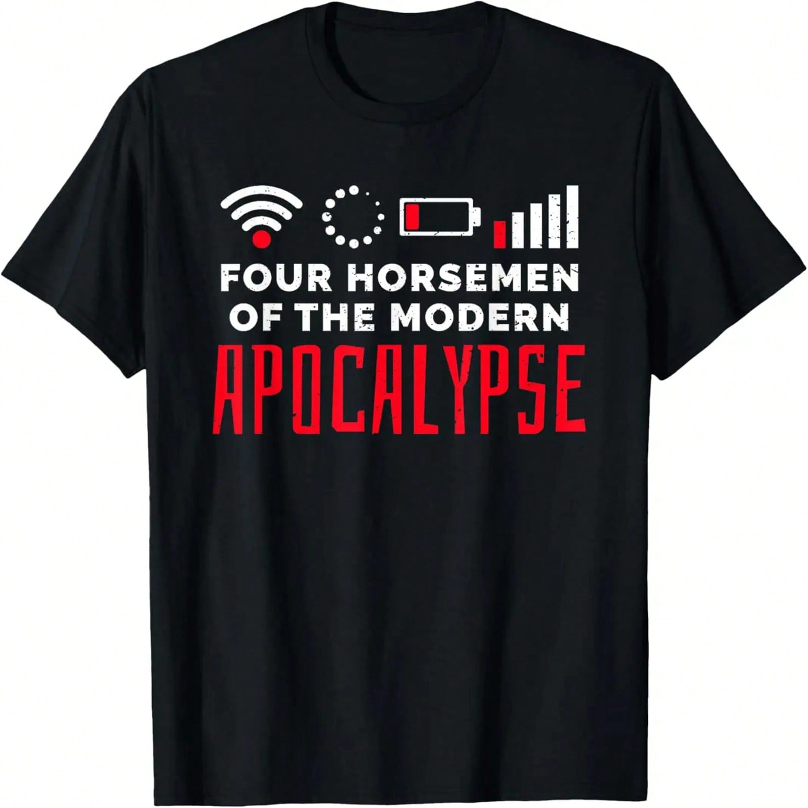 Gamer Gift The Four Modern Apocalyptic Riders  unisexs Gaming T-Shirt S разноцветный