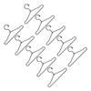 10Pcs Doll Clothes Hangers Metal Miniature Mini Cute Cartoon Closet Decor Accessories Black 65mm