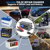 12V/24V 10A Automatyczna Ładowarka Akumulatora Samochodowego Mokry Suchy Kwasowo-Ołowiowy Litowy Wyświetlacz LCD Inteligentna do Ciężarówki Motocykla Ładowanie Test Akumulatora
