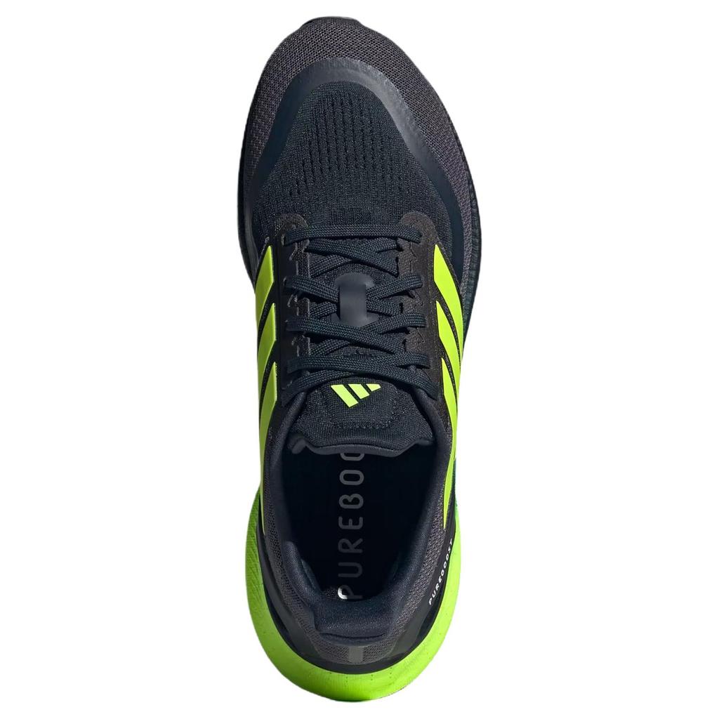 adidas Pureboost 5 Confortables Douces Antidérapantes Résistantes à l'Usure Basses Casual Chaussures de Course Baskets Homme Noir Vert JH6446