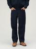 Beams Plus Denim Size 38210040791 Men's Wide-Leg 5-Pocket Pants, Indigo, L,