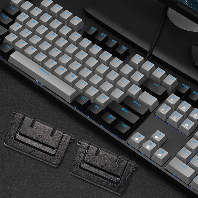 2Pieces Black Keyboards Bracket Leg Stand for HYEKU GK705 Keyboards Replacement Foot Stand Leg Holder