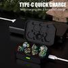 7 Pcs Rechargable Glowing Polyhedral Dices LED Light Electronic Dices Easy Use