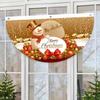 Christmas Outdoor Fan-Shaped Flag Banner Christmas Decor For Home 2026 Cristmas Drop Ornament Xmas Navidad Gift New Year 2027