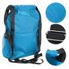 Polyester Fiber Drawstring Shoulder Thickened Travel Storage Bag Waterproof BackpackSky Blue