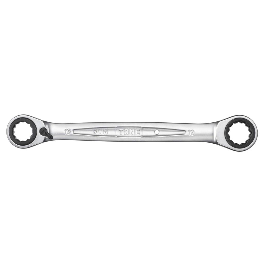 TONE Ratchet Combination Wrench Jaw Size 16 X 17 X 18 X 19 Mm 4-Way HPRMW-1619,
