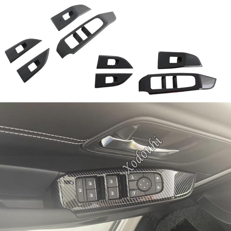 Car Door Armrest Panel Cover Glass Button Frame Decoration Sticker Interior Accessories For Nissan Qashqai J12 2024