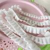 2Meters/lot 2cm wide cotton pleated sweatshirt collar and cuffs pet clothing Lolita pleated decorative lace accessory