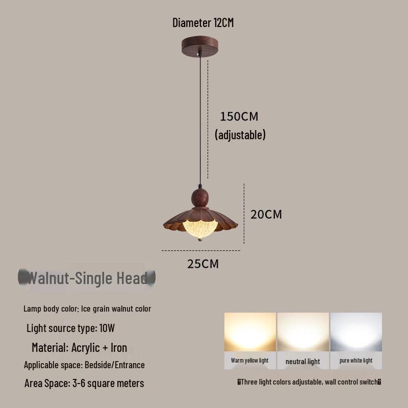 Vintage French Solid Wood Chandelier: Retro Island Counter & Dining Table Lighting Fixture