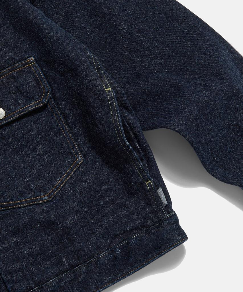 Espionage Type 1 Selvedge Denim Trucker Jacket Dark Indigo