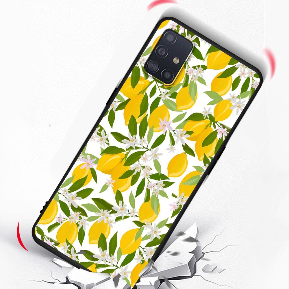 Summer Fruits Lemon Case for Samsung Galaxy A51 A53 A54 A31 A52 A12 A13 A21s A22 A32 A11 A22 A33 A41 A52s A73 TPU Phone Cover